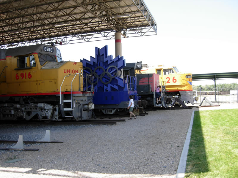 Union Station foundation rail display.